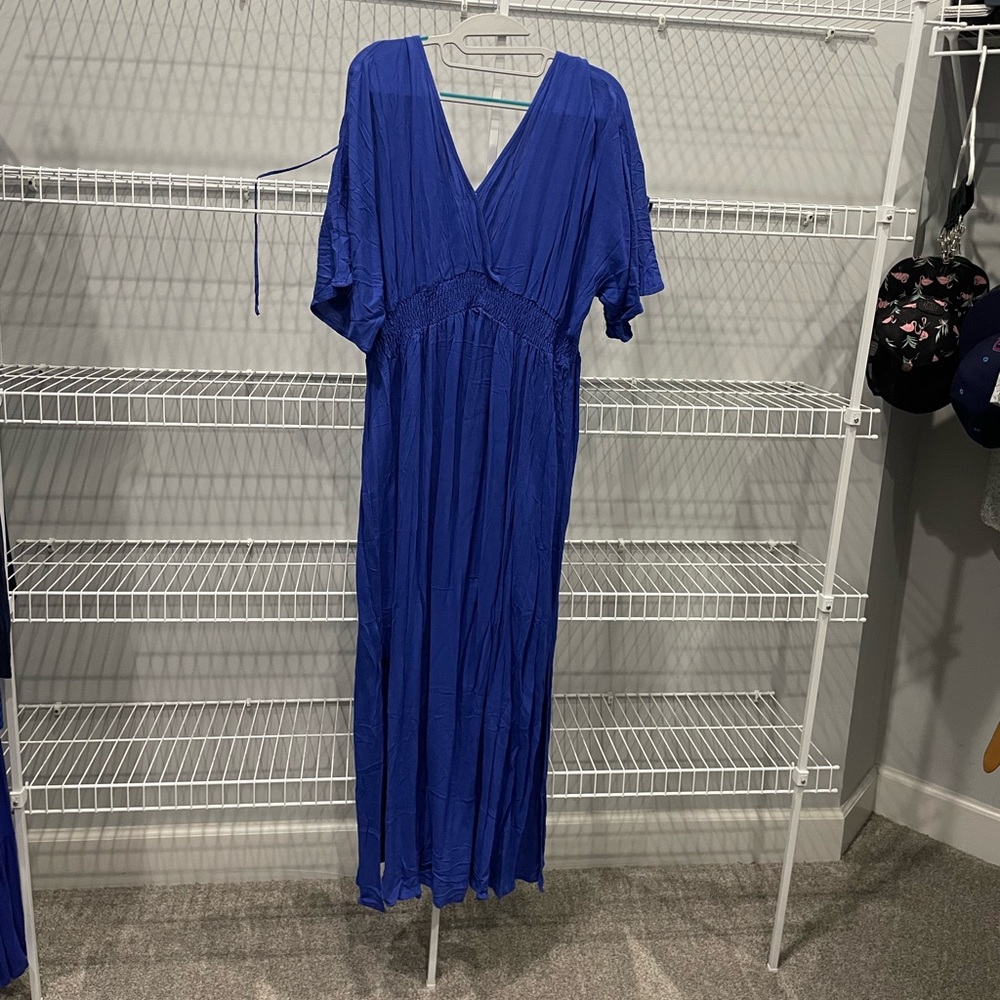 Blue maxi dress